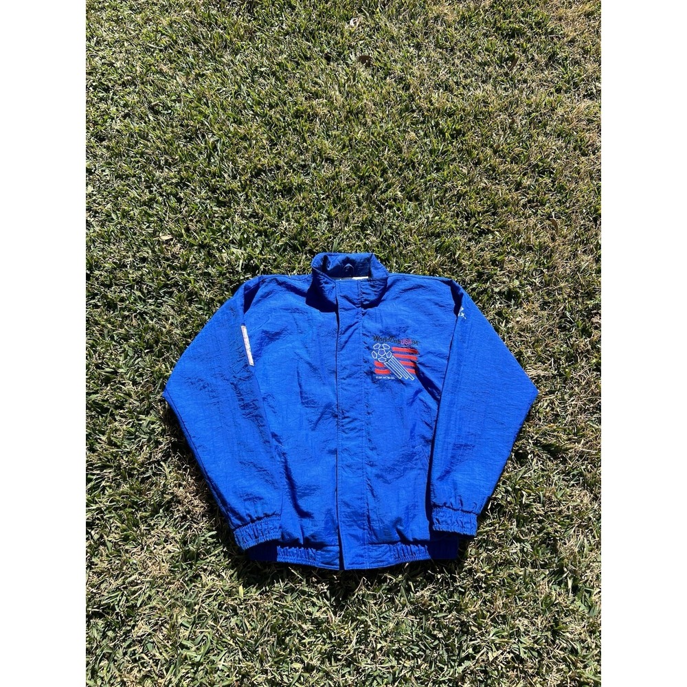 Vtg 1994 World Cup Windbreaker Apex One Jacket United States America Small 90s